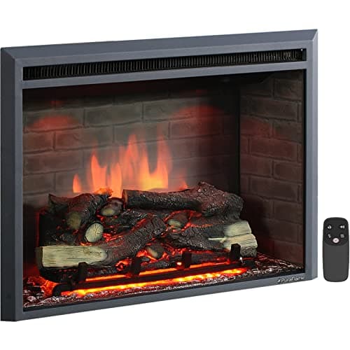 PuraFlame Western 33" Electric Fireplace Insert